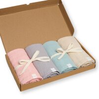 Livella Muslin Squares 100 % Organic Cotton - pink,...