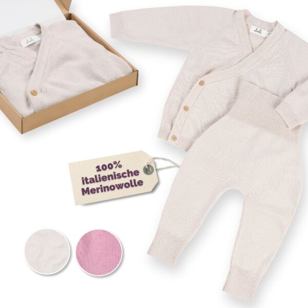 Livella Knitted Wrap Cardigan and Joggers cream 50 / 62