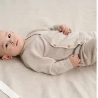 Livella Knitted Wrap Cardigan and Joggers cream 50 / 62