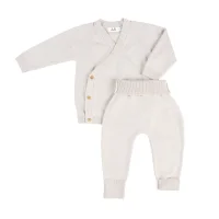 Livella Knitted Wrap Cardigan and Joggers cream 50 / 62