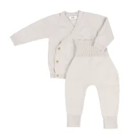 Livella Knitted Wrap Cardigan and Joggers cream 50 / 62