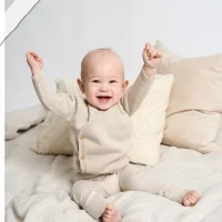 Livella Knitted Wrap Cardigan and Joggers cream 50 / 62