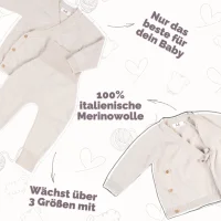 Livella Knitted Wrap Cardigan and Joggers cream 50 / 62