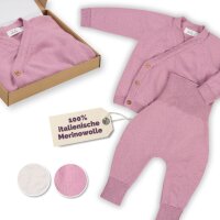 Livella Knitted Wrap Cardigan and Joggers pink 62 / 74