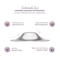Livella Silver Nursing Cups Made of 999 Fine Silver (1 pair)
