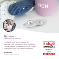 Livella Silver Nursing Cups Made of 999 Fine Silver (1 pair)