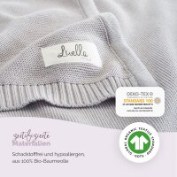 Livella Baby Blanket 100% Organic Cotton grey