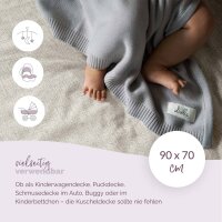 Livella Baby Blanket 100% Organic Cotton grey