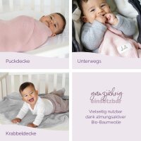 Livella Baby Blanket 100% Organic Cotton grey